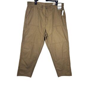 Gap Baggy Carpenter Pants Men's 36x32 Khaki Brown Relaxed Fit‎ Workwear NWT